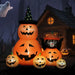 Halloween Inflatable Pumpkin and Cat – 180cm Tall | Built-In LEDs and Music OUTSUNNY - Little and Giant Explorers Outsunny