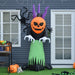 Halloween Pumpkin Ghost Inflatable with LEDs - Little and Giant Explorers HOMCOM