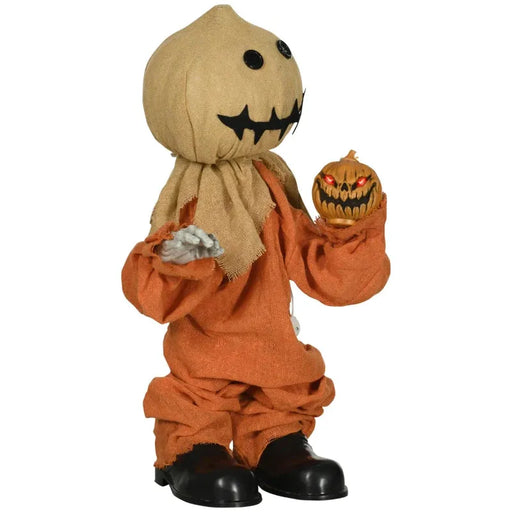 Halloween Scarecrow Decoration with Sound Activation and Light Up Eyes - Little and Giant Explorers HOMCOM