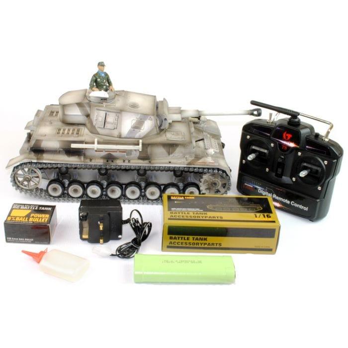 Hand Painted RC Tank Panzer IV - Metal Upgrade | 360 Turret - Little and Giant Explorers Taigen