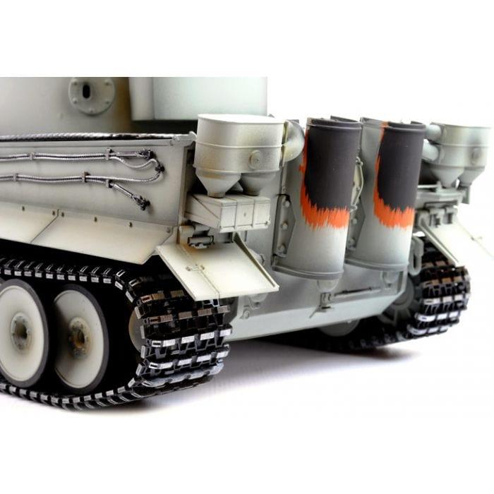 Hand Painted RC Tank Tiger I Grey - Full Metal Upgrade | 360 Rotating & Smoking Barrel - Little and Giant Explorers Taigen