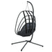 Hanging Egg Chair with Stand in Anthracite and Steel - Little and Giant Explorers vidaXL