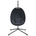 Hanging Egg Chair with Stand in Anthracite - Little and Giant Explorers vidaXL