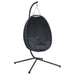 Hanging Egg Chair with Stand in Anthracite - Little and Giant Explorers vidaXL