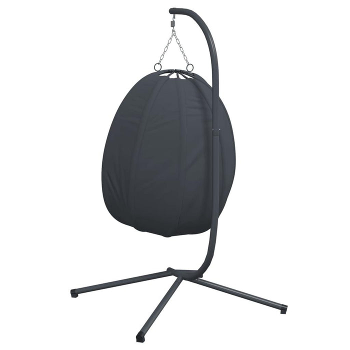 Hanging Egg Chair with Stand in Anthracite - Little and Giant Explorers vidaXL