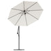 Hanging Parasol with LED Lighting in Sand - Little and Giant Explorers vidaXL