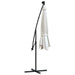 Hanging Parasol with LED Lighting in Sand - Little and Giant Explorers vidaXL