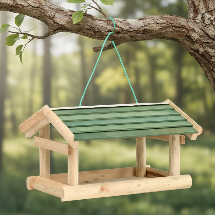 Bird Feeder in Solid Wood - Little and Giant Explorers vidaXL