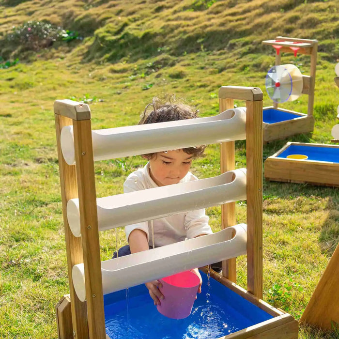 Happy Water Drip Wooden Play Wall | Sensory Water Play - Little and Giant Explorers Classic World