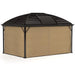 Hardtop Gazebo Canopy with Metal Roof and Netting (3 x 4m) - Little and Giant Explorers Outsunny