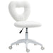 Teddy Fleece Swivel Office Chair in White - Little and Giant Explorers HOMCOM