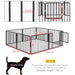 Heavy Duty Dog Pen with 8 Panels 60cm - Little and Giant Explorers PawHut