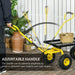 Heavy Duty Garden Trolley – 150kg Capacity | Steel Frame - 4 Pneumatic Tyres OUTSUNNY - Little and Giant Explorers Outsunny