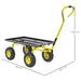 Heavy Duty Garden Trolley – 150kg Capacity | Steel Frame - 4 Pneumatic Tyres OUTSUNNY - Little and Giant Explorers Outsunny