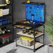 Heavy-Duty Workbench – Navy Metal Garage Table | Pegboards and Hanging Accessories COSTWAY - Little and Giant Explorers Costway