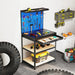 Heavy-Duty Workbench – Navy Metal Garage Table | Pegboards and Hanging Accessories COSTWAY - Little and Giant Explorers Costway