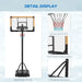 Height Adjustable Basketball Stand | 182 - 213cm - Little and Giant Explorers SPORTNOW