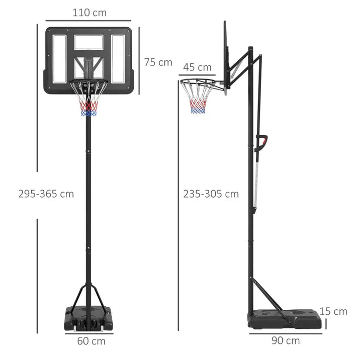 Height Adjustable Basketball System | 2.35 - 3.05cm - Little and Giant Explorers SPORTNOW