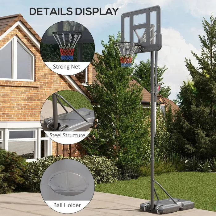 Height Adjustable Basketball System | 2.35 - 3.05cm - Little and Giant Explorers SPORTNOW