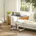 Height Adjustable Standing Desk with Wheels and Headphone Hook in Grey - Little and Giant Explorers HOMCOM