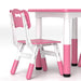 Height Adjustable Toddler Table and Chair Set in Pink - Little and Giant Explorers AIYAPLAY