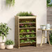 Herb Planter 6-Tier in Impregnated Wood Pine (69 x 40 x 101.5cm) - Little and Giant Explorers vidaXL