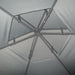 Hexagon Gazebo Patio Canopy with 2 Tier Roof in Grey (3 x 3m) - Little and Giant Explorers Outsunny