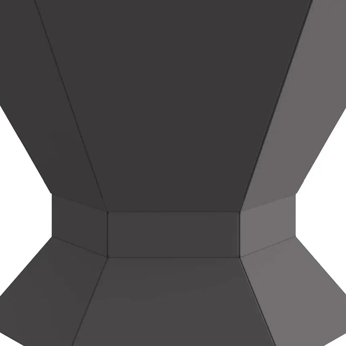 Hexagonal Outdoor Fire Pit – Matte Black Steel | Weather-Resistant Design 50cm Garden Heater VIDAXL - Little and Giant Explorers vidaXL