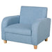 High Back Toddler Armchair in Blue - Little and Giant Explorers HOMCOM