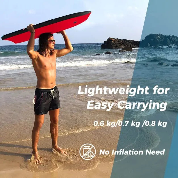 Lightweight Body Board with Wrist Leash | Small 84cm - Little and Giant Explorers Costway