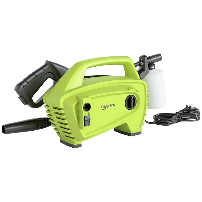 Portable Pressure Washer | 1600W Motor with 130 Bar Maximum Pressure - Little and Giant Explorers Outsunny