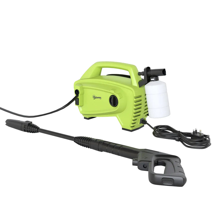 Portable Pressure Washer | 1600W Motor with 130 Bar Maximum Pressure - Little and Giant Explorers Outsunny