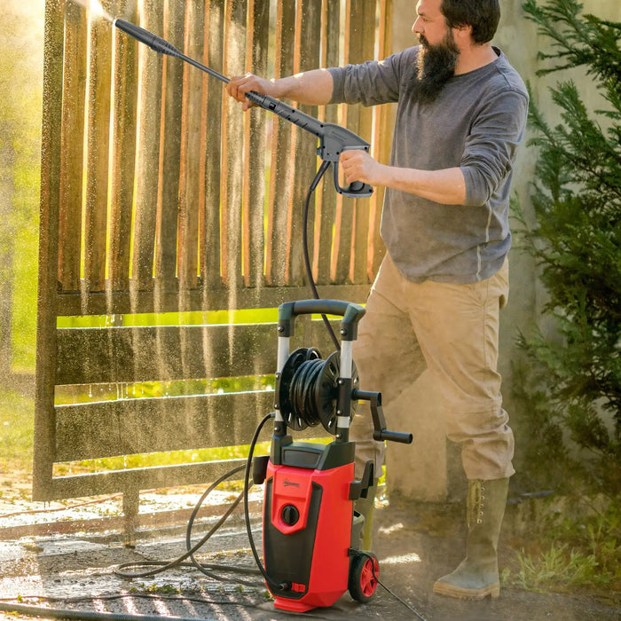 High Pressure Washer – 1800W Motor | 150-Bar Power - Adjustable Spray Angle OUTSUNNY - Little and Giant Explorers Outsunny