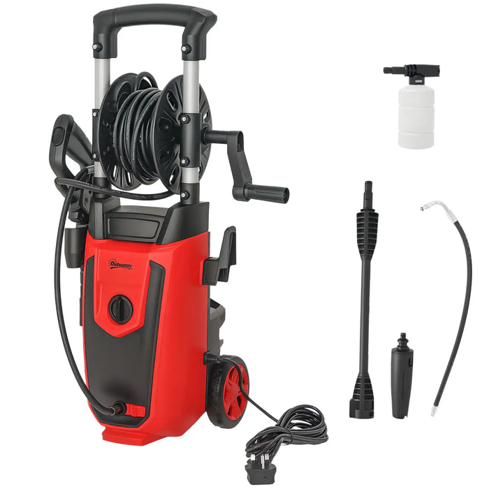 High Pressure Washer – 1800W Motor | 150-Bar Power - Adjustable Spray Angle OUTSUNNY - Little and Giant Explorers Outsunny
