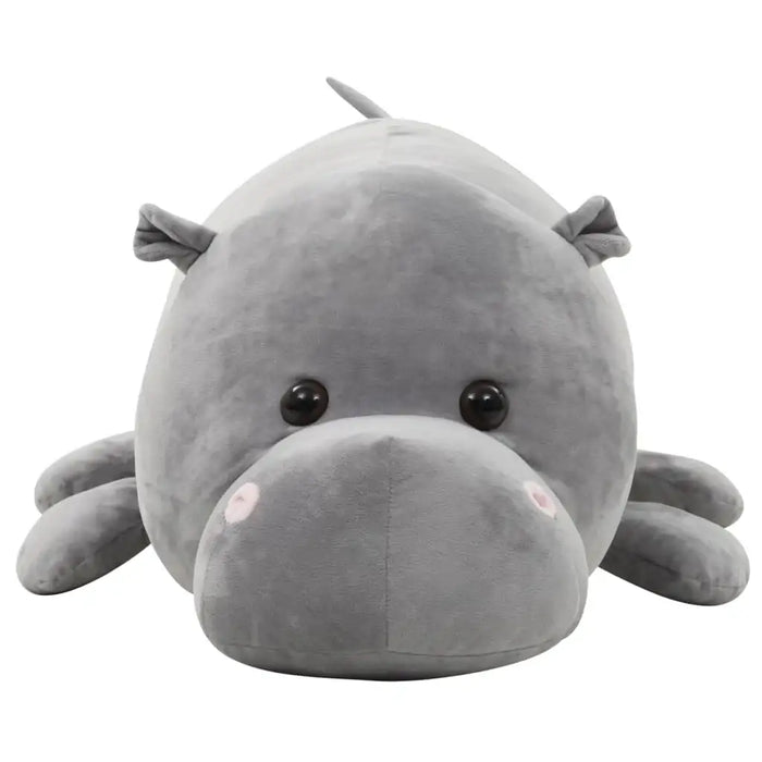 Hippo Cuddly Toy | Grey Lifelike Plush Friend with Cotton Filling - Little and Giant Explorers vidaXL