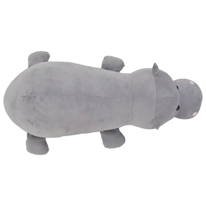 Hippo Cuddly Toy | Grey Lifelike Plush Friend with Cotton Filling - Little and Giant Explorers vidaXL