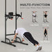 Home Multi Gym Power Tower | Adjustable Pull Up and Dip Station HOMCOM - Little and Giant Explorers HOMCOM