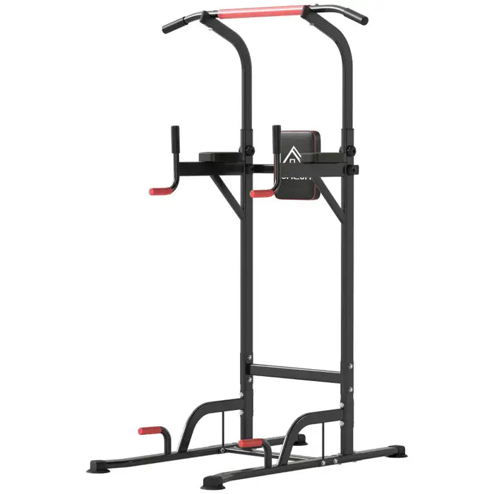 Home Multi Gym Power Tower | Adjustable Pull Up and Dip Station HOMCOM - Little and Giant Explorers HOMCOM