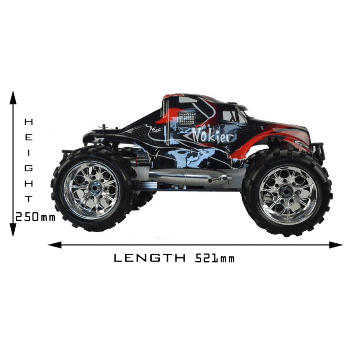 HSP 1/8TH Scale 4WD Off Road Nitro Monster RC Truck 2.4GHz | BIG RIG - Little and Giant Explorers HSP