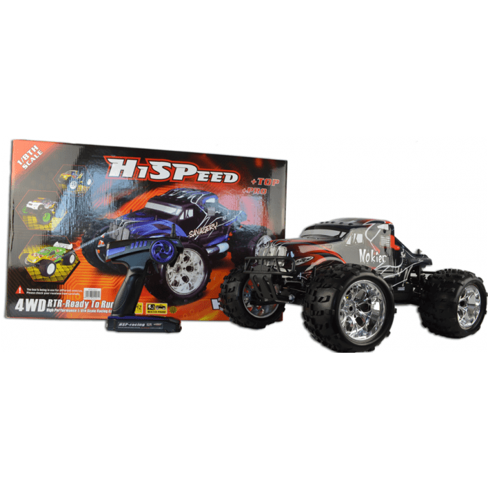 HSP 1/8TH Scale 4WD Off Road Nitro Monster RC Truck 2.4GHz | BIG RIG - Little and Giant Explorers HSP