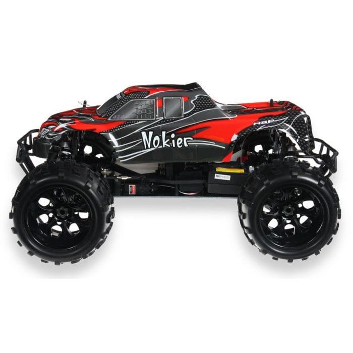 HSP 1/8TH Scale 4WD Off Road Nitro Monster RC Truck 2.4GHz | Black and Red - Little and Giant Explorers HSP