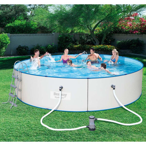 Hydrium Swimming Pool Set Steel Frame - Round (460 x 90cm) - Little and Giant Explorers Bestway