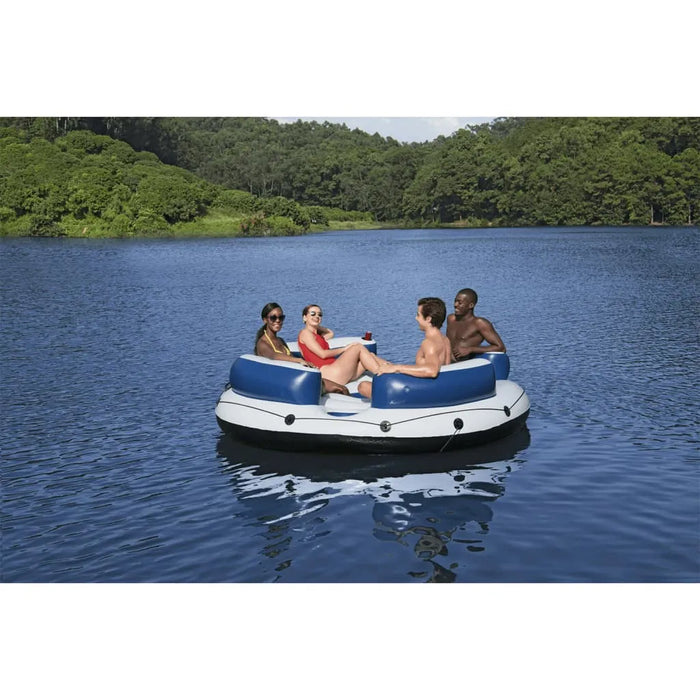 Hydro-Force Floating Island | 4-Person Inflatable Lounger with Backrests BESTWAY - Little and Giant Explorers Bestway