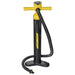 Hydro-Force hand pump with yellow handles and hose for inflatable SUP boards