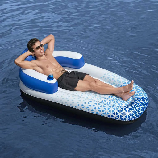 Hydro-Force Inflatable Floating Lounger | Single-Person Float with Backrest BESTWAY - Little and Giant Explorers Bestway