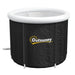 Outsunny inflatable cold plunge ice tub bath with black cover and white rim