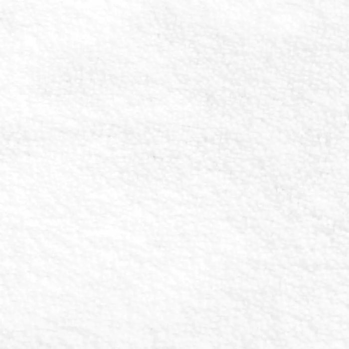 Close-up of soft white fleece fabric texture with plush fibers