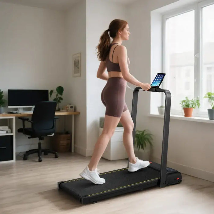 Incline Walking Pad – 2.0HP Motor | 1–6km/h Speed and Manual Incline - Foldable Handrail SPORTNOW - Little and Giant Explorers SPORTNOW