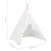 Children Teepee Tent with Bag in Peach Skin White - Little and Giant Explorers vidaXL