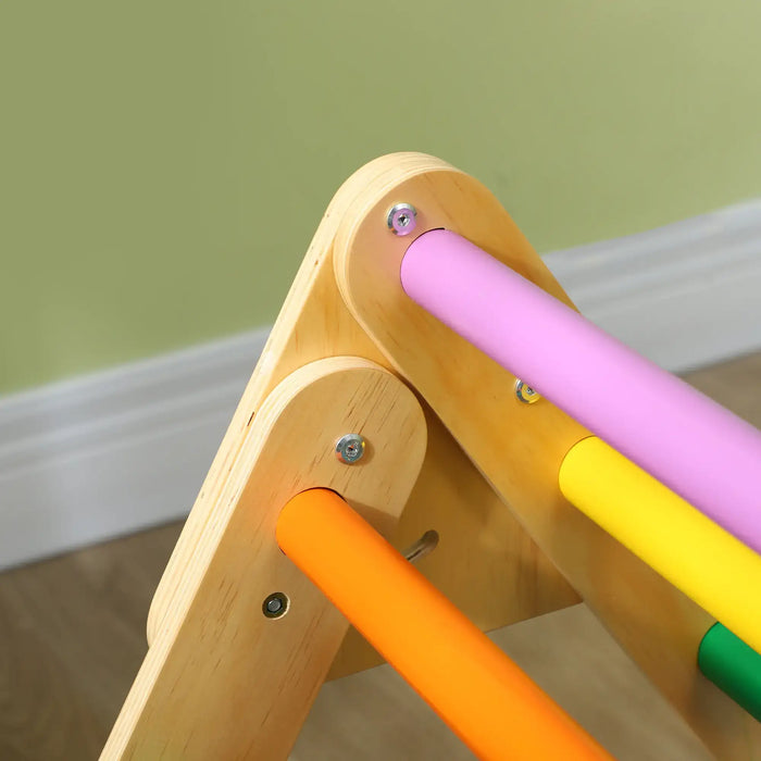 Indoor Climbing Frame for Toddlers | Adjustable Pikler Triangle Set - Little and Giant Explorers AIYAPLAY